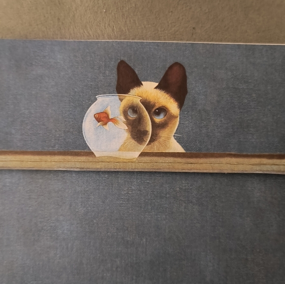 Siamese cat note cards with envelopes new in box - Picture 5 of 7